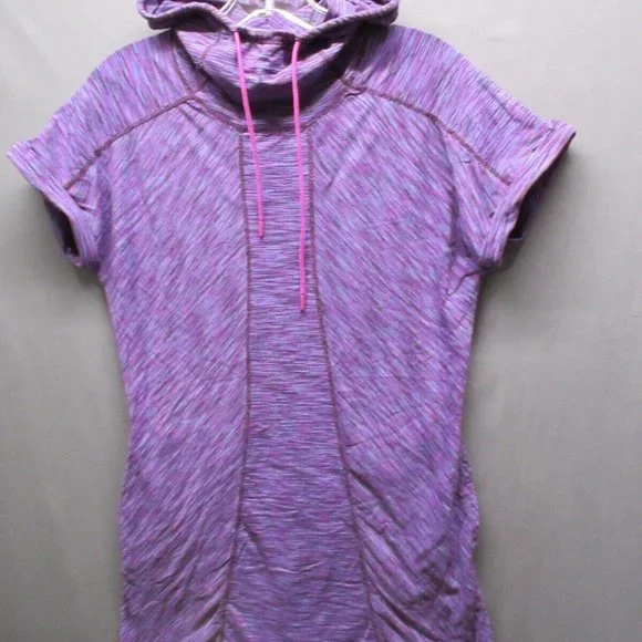 Title Nine Sweater Women Medium Zip Pocket Golf Active Workout Gym Hooded Top - Picture 2 of 12